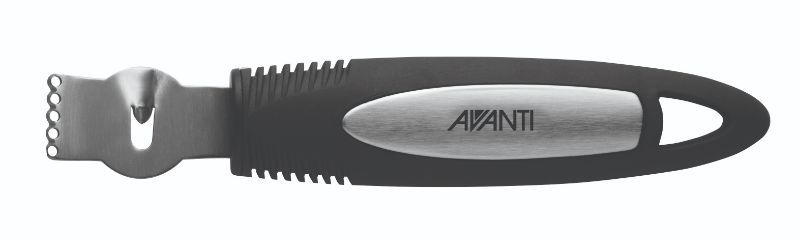 Avanti Ultra Grip Lemon Zester with soft-touch handle and stainless steel blade for easy citrus zesting and comfortable grip.
