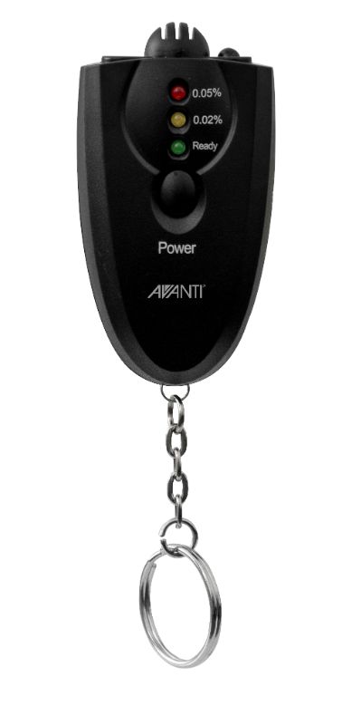 Compact Avanti Alcohol Tester with LED display for accurate BAC readings, ensuring responsible driving and social safety.