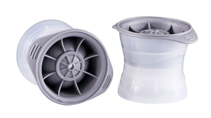 Set of 2 Avanti Mega Sphere Ice Moulds for creating large 6cm ice spheres, perfect for cocktails and drinks without dilution.