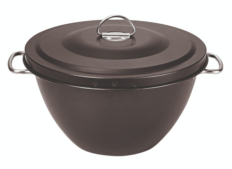 Avanti Non Stick Pudding Steamer with riveted handles and locking lid, ideal for 1-litre steamed pudding creations.