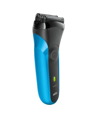 Braun Series 3 Flex Shaver - Wet/Dry, featuring 3 adaptable shaving elements, waterproof design, and cordless convenience.