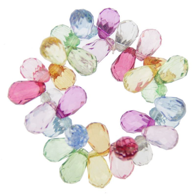 Colorful multi-bead stretch bracelet designed for style and comfort, perfect for any occasion and wrist size.