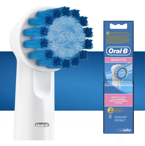 Oral-B 3D White electric toothbrush heads with soft bristles for gentle cleaning and effective plaque removal.