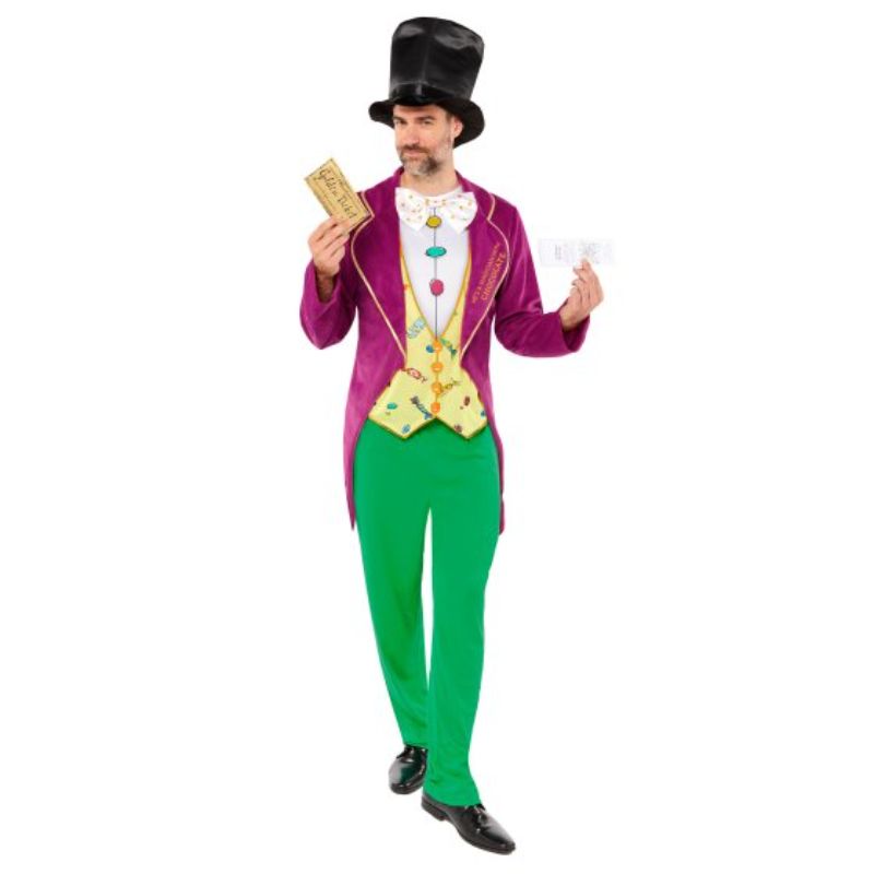 Costume Charlie & The Chocolate Factory Willy Wonka Men's XL