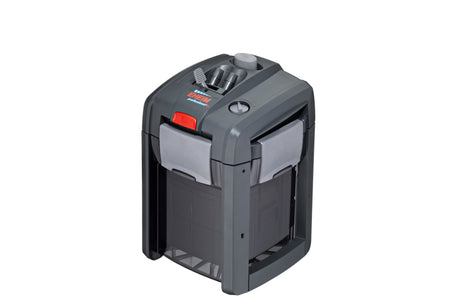 Eheim Professionel 4+ Filter 250, a sleek black canister filter with self-priming, adjustable flow, and energy-efficient design.