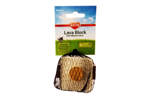 Small Animal - KT Lava Block with Wood Chews