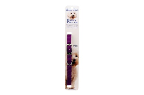 Puppy Collar- Nylon  Purple 10mm Collar