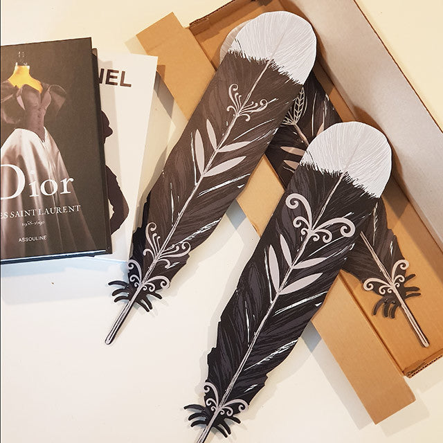 ACM Wall art featuring three Kiwiana Huia feathers, celebrating New Zealand heritage, ideal for home decor.