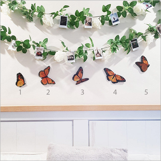 Vibrant Kiwiana Monarch butterfly wall art set on durable ACM, perfect for indoor and sheltered outdoor decor.