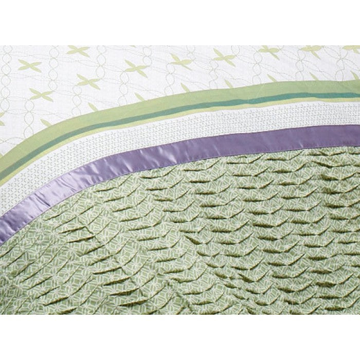 Duvet cover set with fern design, includes double duvet cover and two pillowcases, perfect for stylish bedroom decor.