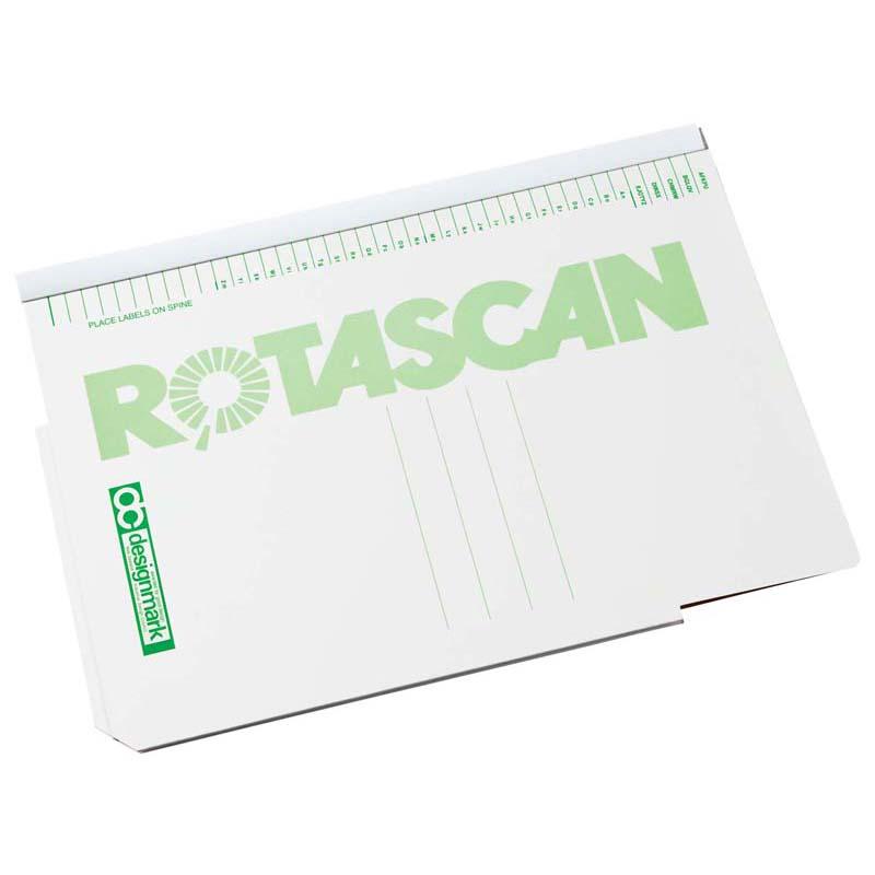 Rotascan File Twin Pocket Organizer, sleek cardboard design with twin pockets for efficient document storage and display.