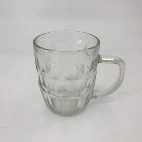 Set of 12 transparent 300ml beer cups, perfect for parties and gatherings, showcasing vibrant beverage colors.