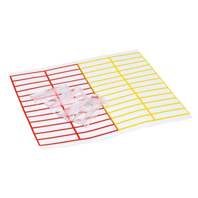 FM Index Kit Crystaltab 50 Pack with colorful tabs for organizing documents, perfect for home or office use.