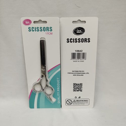 Premium Hair Scissors Set of 12, 17cm long, made of stainless steel for precision cutting in salon-quality hairstyling.