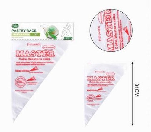31cm pastry bags in a pack of 12, perfect for piping, decorating, and filling pastries with ease and precision.