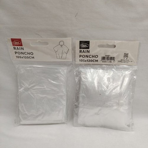 Lightweight and waterproof rain ponchos (105 x 120cm) in a set of 12, perfect for outdoor activities and emergencies.