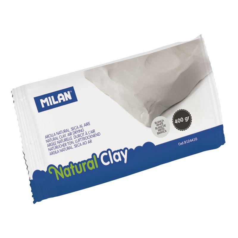 Milan Air Dry Natural Modelling Clay White 400gm