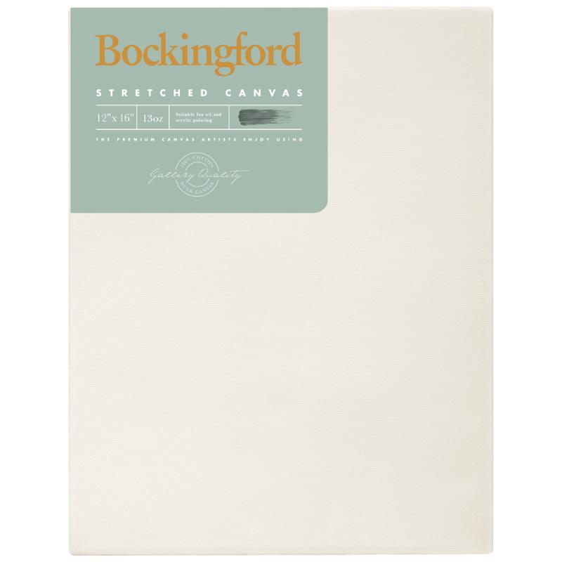 Bockingford Canvas 1.5 Inch "12x16"" 13 Ounce Triple Gesso Primed