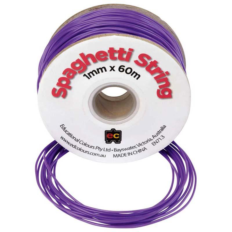 EC String PVC Spaghetti 60m Purple