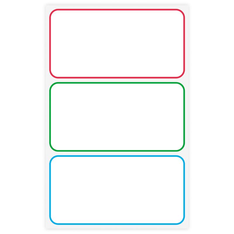 Colorful Avery lunch box labels for easy identification of food and supplies, perfect for organizing kids' meals.