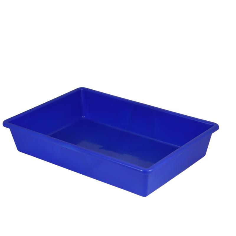 Small blue Taurus Tray Tote for organizing storage, made of sturdy polypropylene with rounded corners, holds up to 15kg.