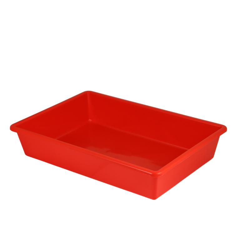 Compact red Taurus Tray Tote Small measuring 397x270x75mm, designed for versatile storage and safe organization.
