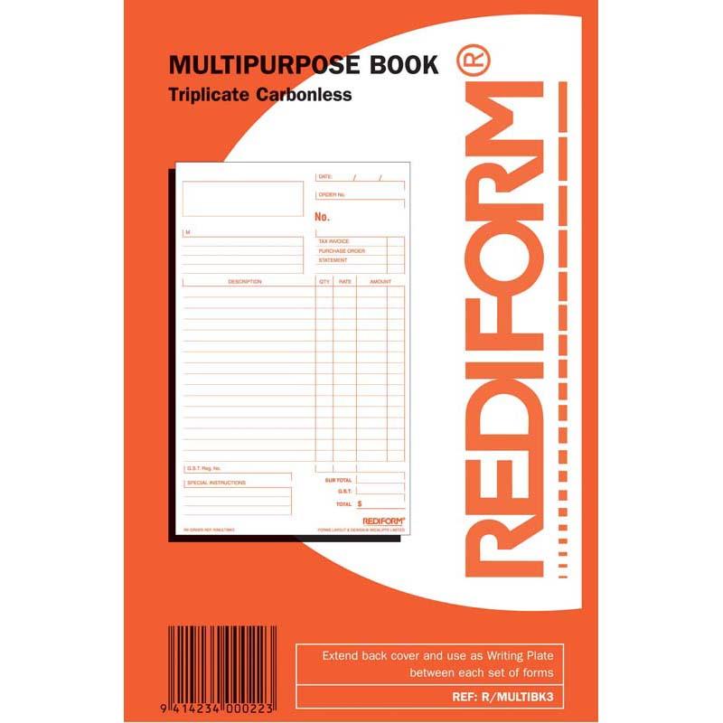 Rediform Book MultipurposeTriplicate 50 Leaf