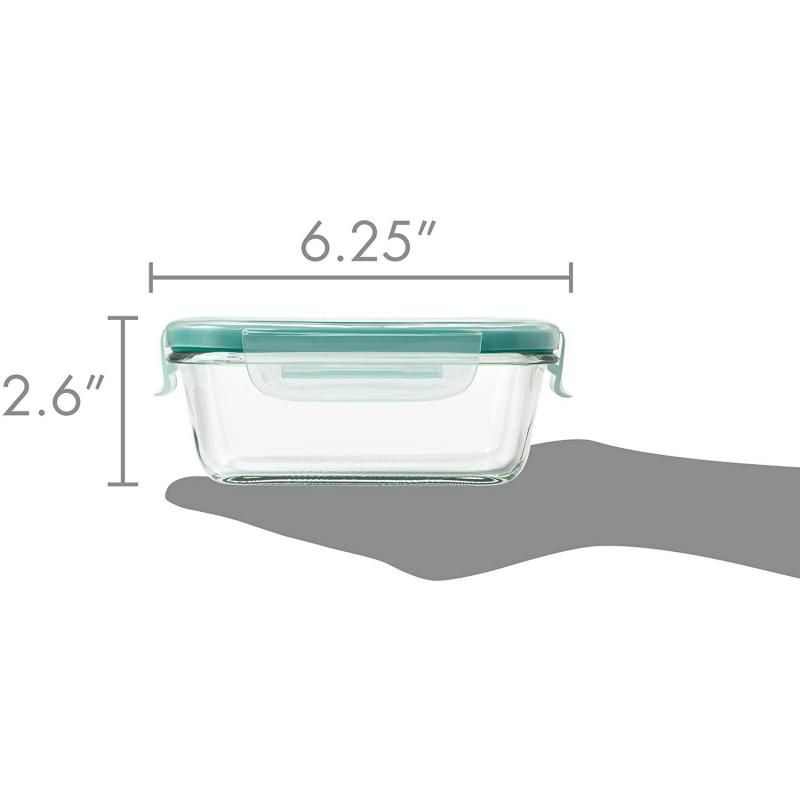 Lightweight 0.4L OXO Good Grips Smart Seal container with leak-proof lid, ideal for snacks and meal prep, microwave safe.