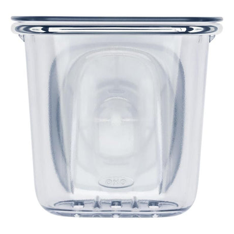 Suction shower cup for organizing razors and toothbrushes, durable and easy to install on smooth surfaces.
