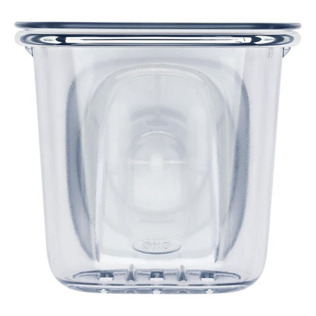 Suction shower cup for organizing razors and toothbrushes, durable and easy to install on smooth surfaces.