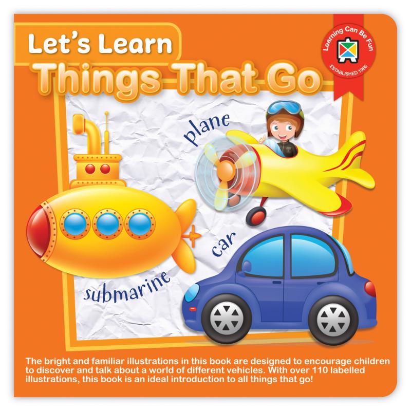 Colorful board book featuring vehicles to teach toddlers about transportation, encouraging early vocabulary and curiosity.