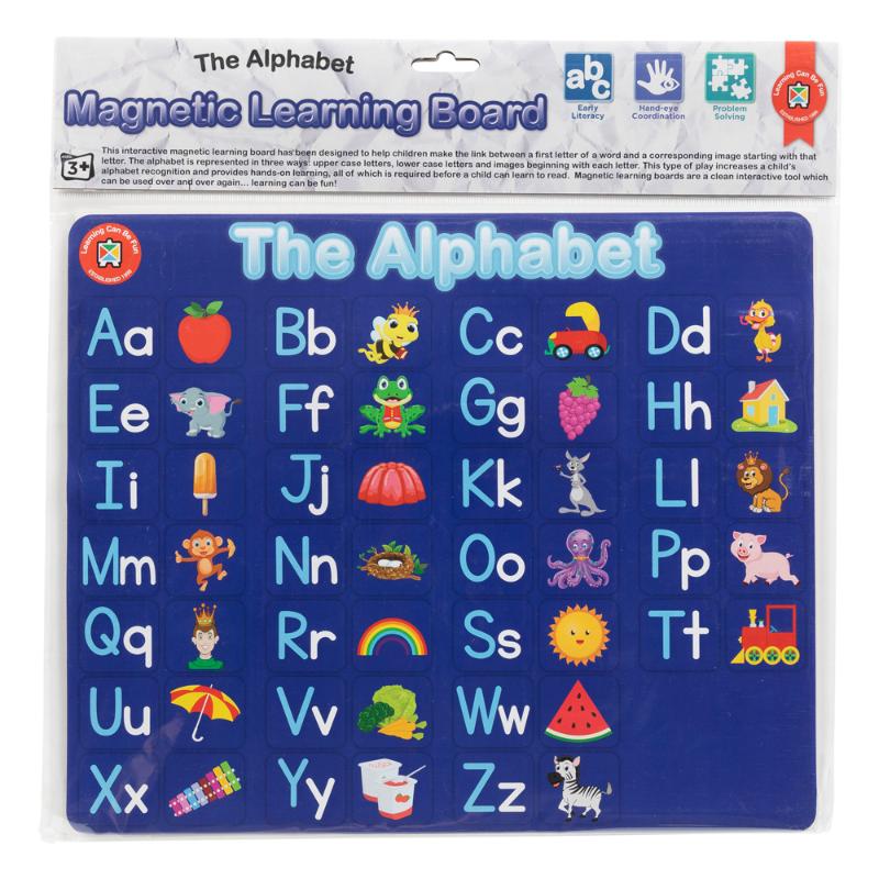 Colorful magnetic letters on a learning board for engaging, hands-on alphabet mastery and early literacy development.