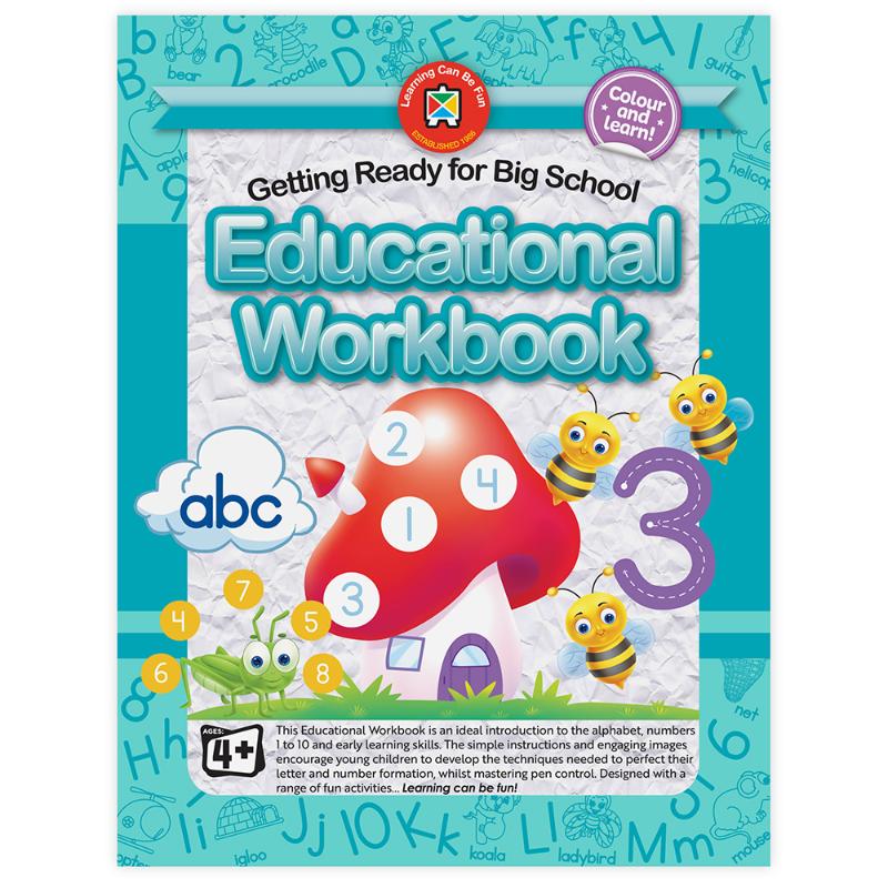 LCBF Educational Workbook for young learners, featuring engaging activities to boost pre-reading and phonics skills for school readiness.