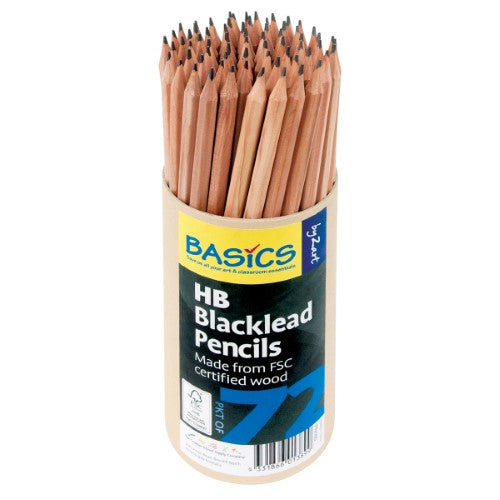 A pack of 72 high-quality HB blacklead pencils, perfect for writing, drawing, and sketching with precision and durability.