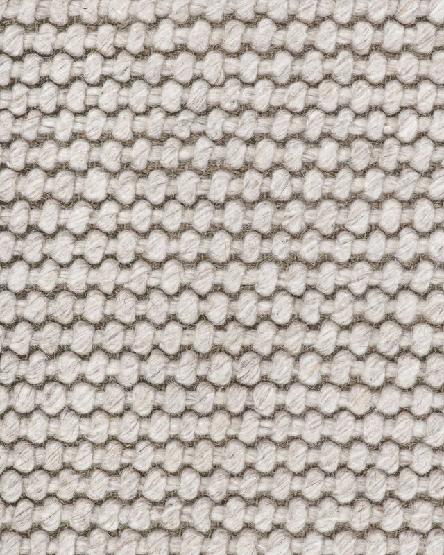 Handwoven silver floor rug with textured knot-style weave, measuring 160x230cm, perfect for stylish home decor.