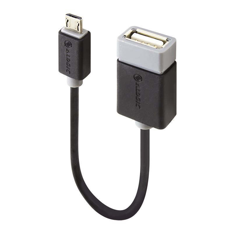 Alogic USB 2.0 OTG adapter with male Type B Micro to female Type A, ideal for connecting devices and enhancing productivity.