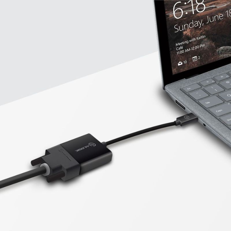 Alogic 20cm Mini DisplayPort to DVI Adapter, supports 4K resolution, compact design for hassle-free connectivity.
