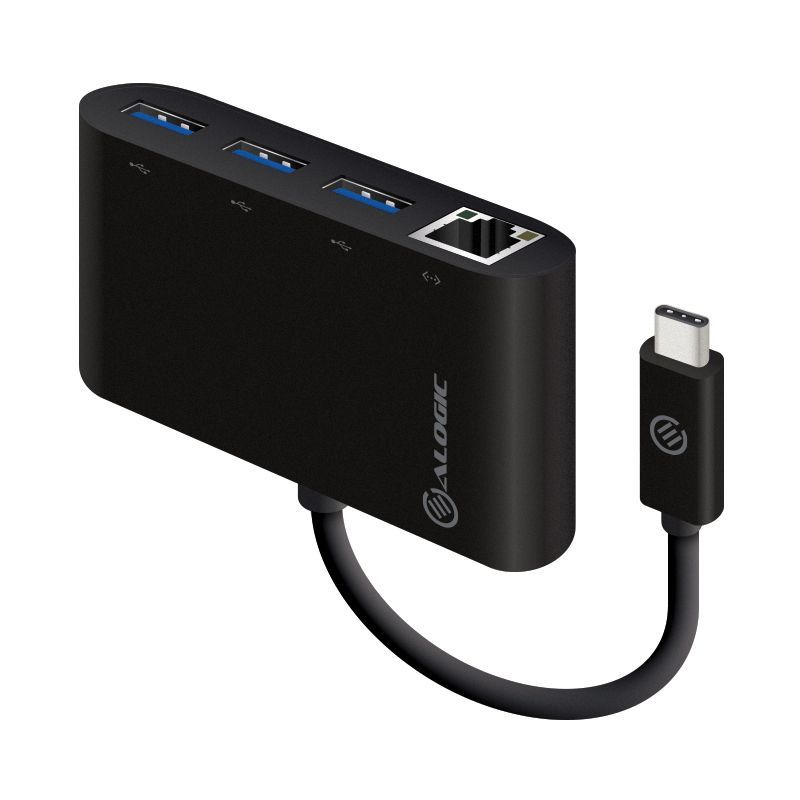Alogic USB-C to Gigabit Ethernet & USB 3. 0 SuperSpeed 3 Port USB Hub