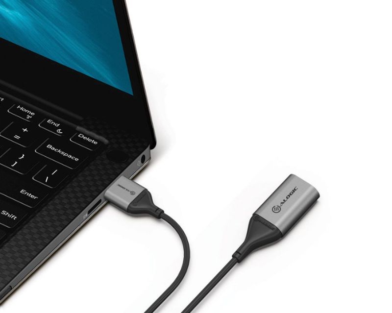 Alogic Ultra USB 3.0 USB-A extension cable, durable aluminum and TPE design, 5 Gbps for fast data transfer.