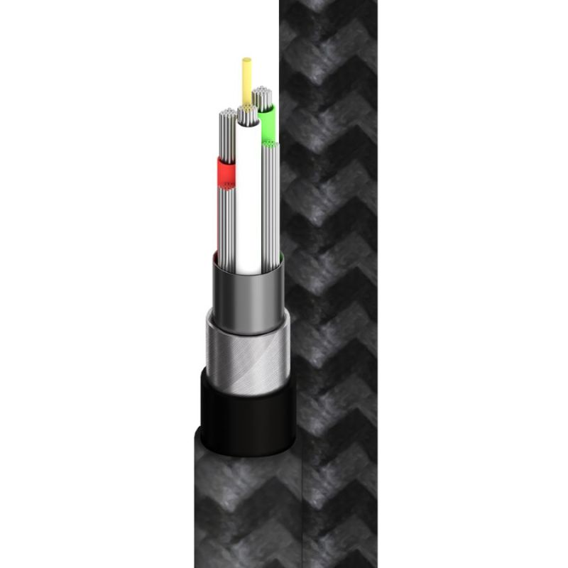 Alogic SUPER Ultra USB-C to Lightning Cable, 1.5m long, fast charging, durable aluminum and TPE design, tangle-resistant.