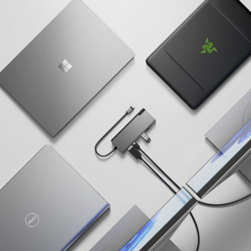 Alogic USB-C Ultra Dock PLUS Gen 2 with Power Delivery, featuring multiple ports and 4K display support for enhanced productivity.
