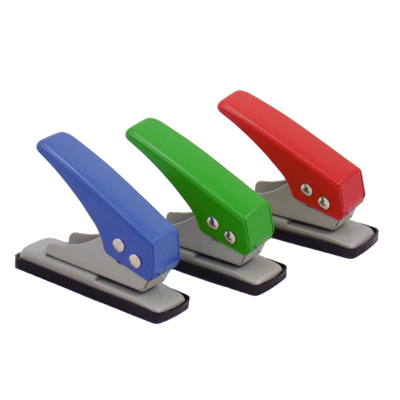 Acme Punch 1-Hole AP1 creating precise 6mm holes, handling up to 12 sheets for efficient document organization.