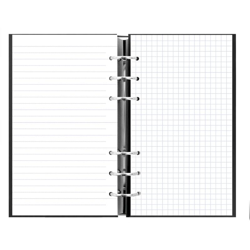 Filofax Clipbook Personal Black with versatile soft cover, expandable rings, and multiple sheets for organized planning.