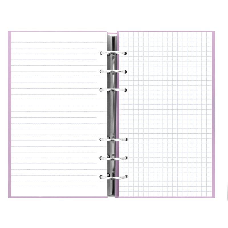 Personalized pastel leather-look planner with ring-bound system and versatile organization tools for stylish planning.