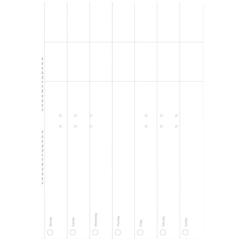 Filofax Undated Clipbook A5 Diary Refill, ideal for flexible planning with spacious pages for notes and appointments.