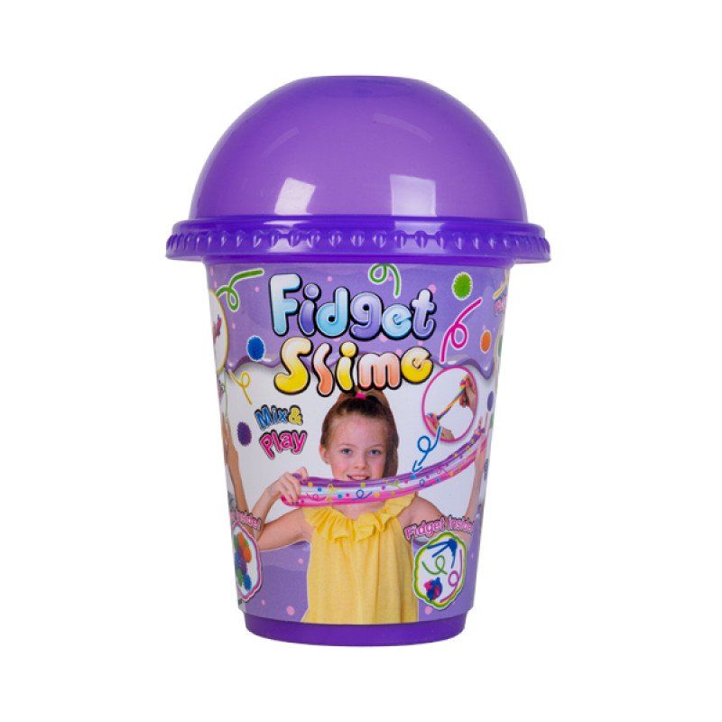 Vibrant Fidget Slime Set of 9 in slushie containers, perfect for sensory play, stress relief, and creative fun for all ages.