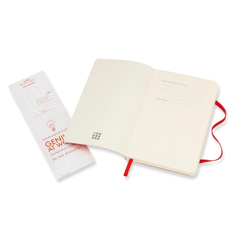 Moleskine Notebook Pocket Scarlet Red Soft Cover Ruled