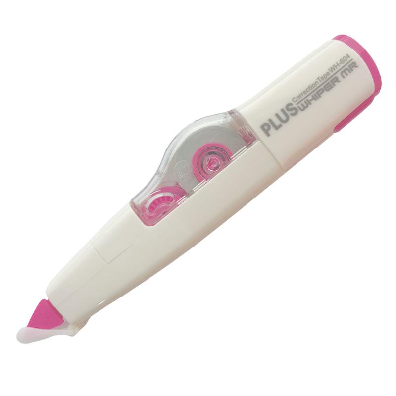 Plus Whiper MR Tape 4.2mm x 6m, featuring a flexible head and ergonomic design, ideal for crafting and office use.