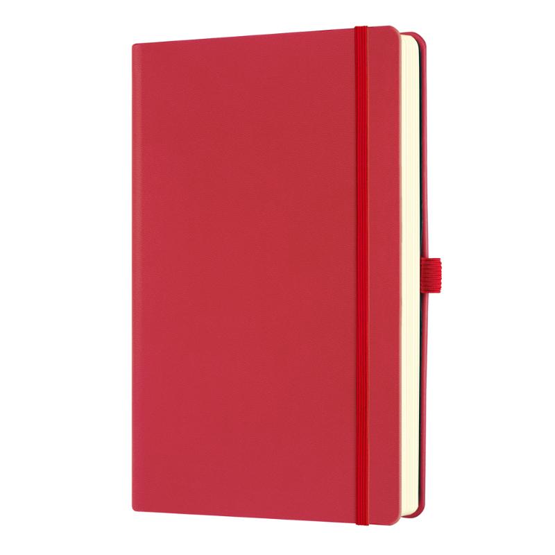 Castelli Notebook Aquarella A5 Ruled Coral Red