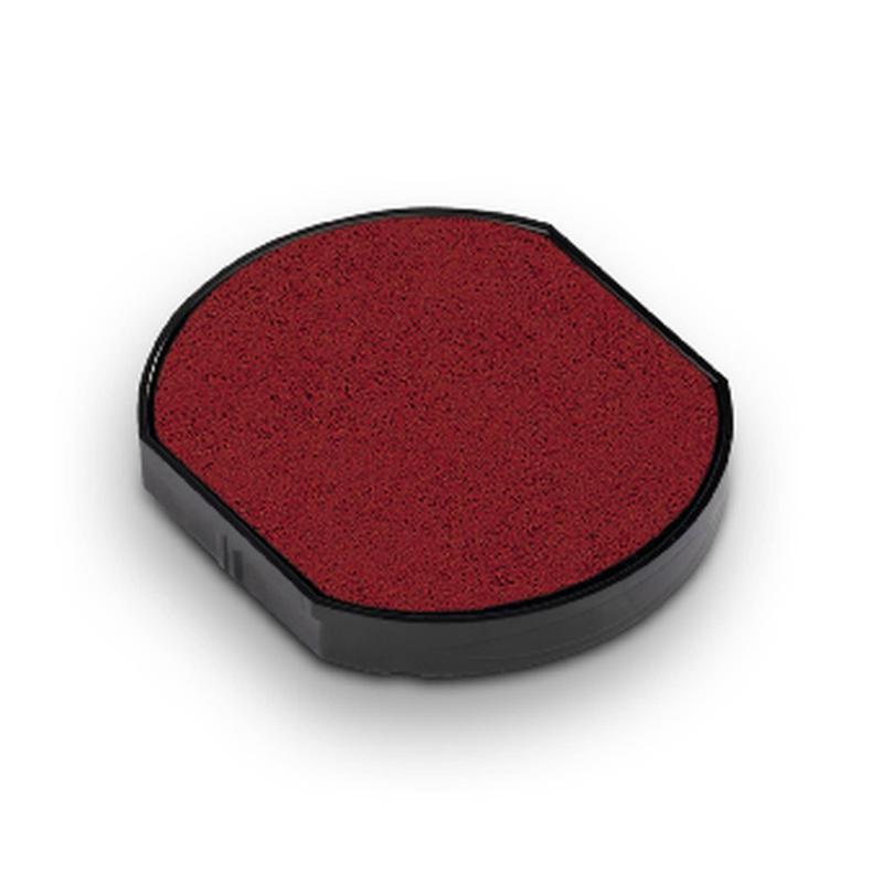 Trodat Pad 6/4642 in red, designed for clean, non-toxic stamping with easy cartridge replacement and no smudging.